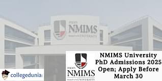 NMIMS University PhD Admissions 2025 Open; Apply Before March 30